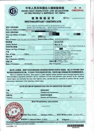 5-Phytosanitary Certificate